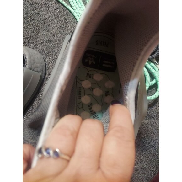 US 16 Pharrell Williams x adidas NMD Hu Animal Print Grey/ Black RARE Mens Shoes - Picture 10 of 15